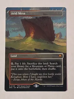 Arid Mesa (Borderless) Special Guests (SPG)/Tarkir: Dragonstorm (TDM) EN M 0109 - Image 1