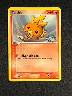 Pokemon 2005 Ex Emerald- Torchic #69 Wizard World Chicago Stamped Promo Rare-NM - Image 2