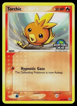 Pokemon Card - Torchic Emerald 69/106 Common Wizard World Chicago Promo - Image 1