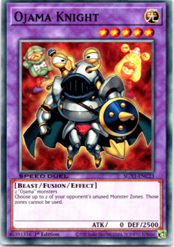Ojama Knight - SGX1-ENC23 - Common - 1st Edition Yugioh - Image 1