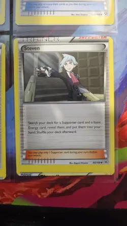 Miscut Pokemon Cards Lot (Professor's Letter, Steven, And Wally) - Image 2