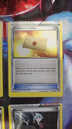 Miscut Pokemon Cards Lot (Professor's Letter, Steven, And Wally) - Image 5