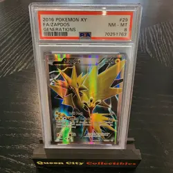 ZAPDOS - PSA NM 8 - 2016 POKEMON XY GENERATIONS #29 - Image 1