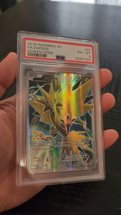 ZAPDOS - PSA NM 8 - 2016 POKEMON XY GENERATIONS #29 - Image 2