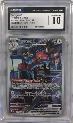 Porygon Z 214/182 Pokemon Paradox Rift IR Holo CGC 10 - Image 1