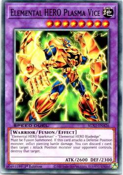Elemental HERO Plasma Vice - SGX1-ENA26 - Common - 1st Edition Yugioh - Image 1