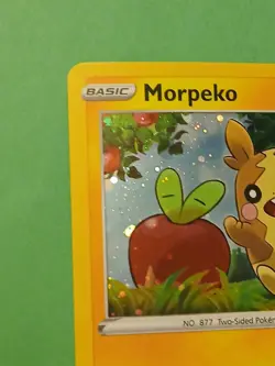 GALAXY SWIRL Pokemon Sword & Shield Morpeko SWSH031 Black Star Promo Cosmos Holo - Image 5