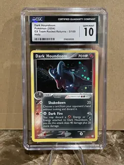 Pokemon Dark Houndoom EX Team Rocket Returns Holo Rare #5 CGC 10 Gem Mint - Image 1