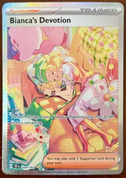 Pokemon TCG Bianca's Devotion Temporal Forces 209/162 Special Illustration Rare - Image 2