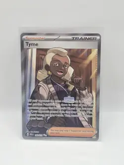 Pokemon Tyme Ultra Rare Full Art Holo Trainer Sv: Prismatic Evolutions 143/131 - Image 1