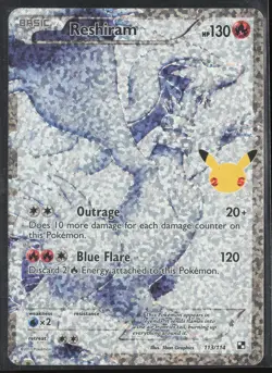 Reshiram Classic Collection Celebrations: Classic Collection 113/114 NM Pokemon - Image 1