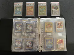 Pokemon Celebrations 25th Anniversary Complete Set 1-50 with 4 PSA 9 Charizard - Image 1