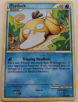 Pokemon - Psyduck 74/102 - HGSS Triumphant - Vintage 2010 - VLP - Image 1