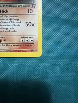 Pokemon TCG Dark Charizard 4/82 Team Rocket Holo WOTC VTG NM Swirl - Image 3