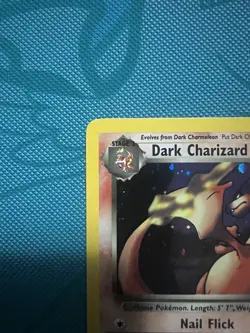 Pokemon TCG Dark Charizard 4/82 Team Rocket Holo WOTC VTG NM Swirl - Image 5