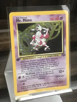 Pokemon 1st Edition Jungle Set Mr. Mime 6/64 Pokemon 1999 - Image 2
