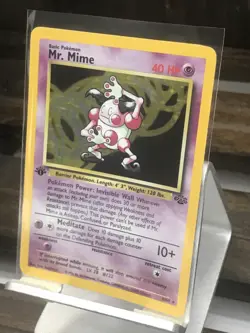 Pokemon 1st Edition Jungle Set Mr. Mime 6/64 Pokemon 1999 - Image 3
