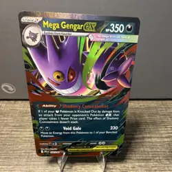 Pokemon Mega Gengar ex Double Rare Me02: Phantasmal Flames Holo 056/094 350 HP - Image 1