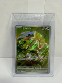 Pokemon Caterpie 172/165 Scarlet & Violet 151 Illustration Rare - Image 1