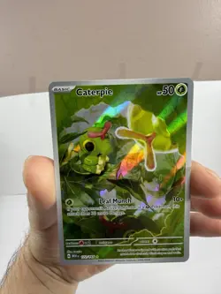 Pokemon Caterpie 172/165 Scarlet & Violet 151 Illustration Rare - Image 2