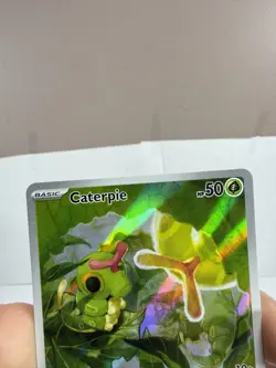 Pokemon Caterpie 172/165 Scarlet & Violet 151 Illustration Rare - Image 3