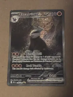 Pokemon Black Bolt Excadrill EX SIR 168/086 - Image 1