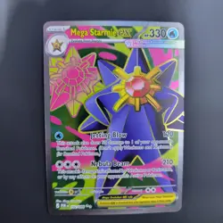 Pokemon TCG Mega Starmie Ex 102/088 Full Art Perfect Order - Image 3