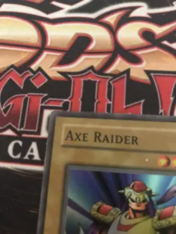 yugioh- Axe Raider Super Rare TP1 Moderate Play - Image 2