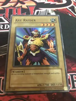 yugioh- Axe Raider Super Rare TP1 Moderate Play - Image 5