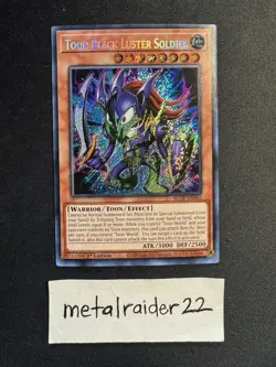Yugioh Toon Black Luster Soldier BLCR-EN065 Secret Rare Near Mint 1st Edition - Image 1