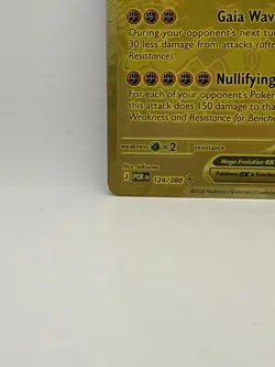 Pokemon Mega Zygarde ex Gold Hyper Rare 124/088 Perfect Order SEE RIGHT CORNER - Image 3