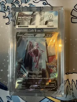 Pokemon TCG Mewtwo v Full Art Holo Ultra Rare Card 072/078 Ace 9 Pokemon Go - Image 1