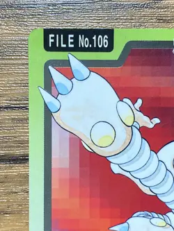 Pokemon Carddass Card Hitmonlee File No.106 Bandai Pocket Monsters 1997 - Image 3