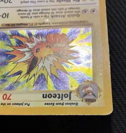 Jolteon 4/64 Jungle Unlimited WOTC Holo Rare Pokemon Card HP/ Damaged - Image 2