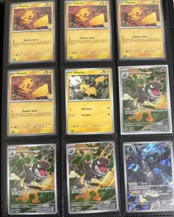 HUGE Pokemon mix Binder Card Collection 360 lot Modern set - Image 2