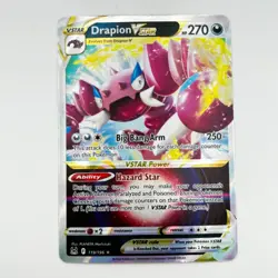 Pokemon Drapion Vstar119/196 TCG Sword & Shield Lost Origins Ultra Rare Card LP - Image 3