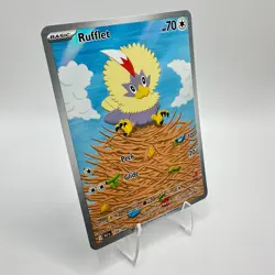 Pokemon Rufflet 154/086 Black Bolt Illustration Rare IR Holo TCG Card - Image 2