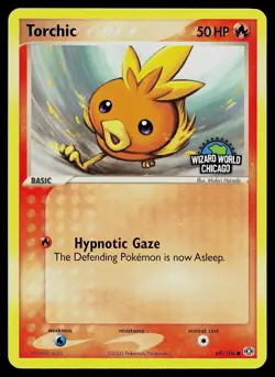 Pokemon Card - Torchic Emerald 69/106 Wizard World Chicago Promo - Image 1