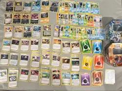 Vintage Pokemon Card Lot 154 Cards 2005-2010 Collector Cases - Image 1