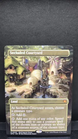 MTG NM BORDERLESS Secluded Courtyard 63 Special Guests Magic the Gathering - Image 1