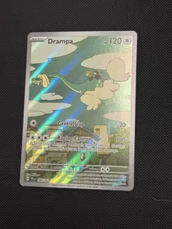 Pokemon Drampa 184/162 SV05 Temporal Forces Illustration Rare Full Art Holo Card - Image 1