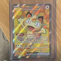 Pokemon TCG Meowth EX 107/088 Full Art Holo Rare EX Card The Pokemon Company - Image 1