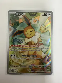 Pokemon Eevee TCG Prismatic Holo Promo Card 173 - Image 1