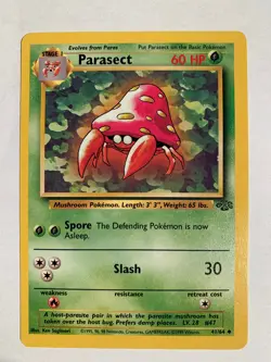 Pokemon Card / Carte Parasect 41/64 Wizards ( Jungle ) Ver Eng - Image 1