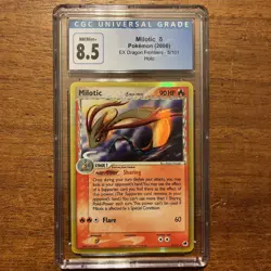 NM/M+ CGC 8.5 Milotic (Delta Species) 5/101 Dragon Frontiers Holo Pokemon TCG - Image 1