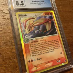 NM/M+ CGC 8.5 Milotic (Delta Species) 5/101 Dragon Frontiers Holo Pokemon TCG - Image 2