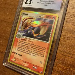 NM/M+ CGC 8.5 Milotic (Delta Species) 5/101 Dragon Frontiers Holo Pokemon TCG - Image 3