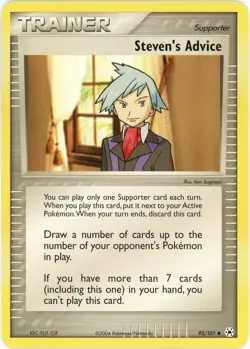 Steven's Advice - 92/101 - Hidden Legends (HL) 2004 - Pokemon NM/M PACK FRESH - Image 1