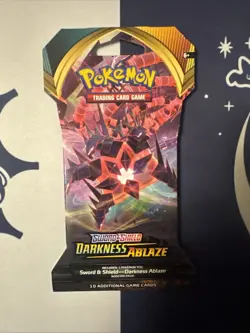 Pokemon TCG Sword & Shield Darkness Ablaze Sleeved Booster Pack - 10 Cards | NEW 820650807121 - Image 1