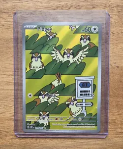 Pokemon TCG Pidgey Obsidian Flames 207/197 Illustration Rare IR Full Art Holo NM - Image 1